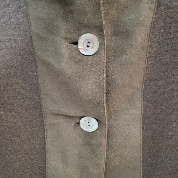 EILEEN FISHER Women Lamb Suede Merino Wool Felted Knit Blazer Jacket Shacket✨️2X - Picture 13 of 16